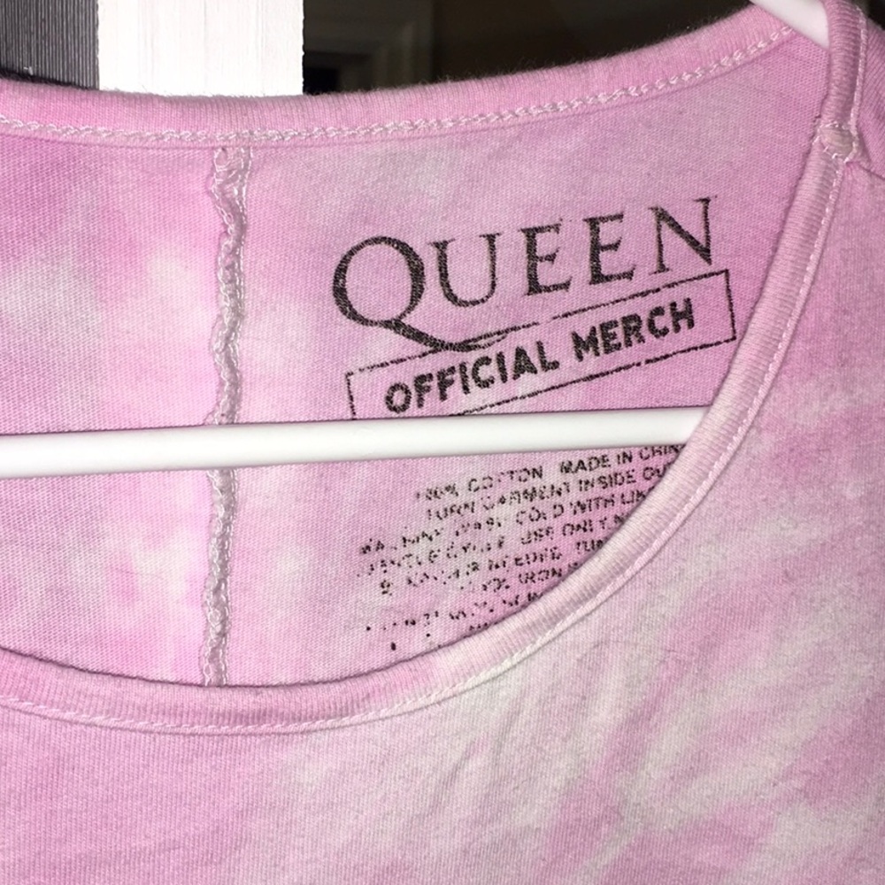 Blue and pink tie-dye t-shirt dress - Picture 3 of 3